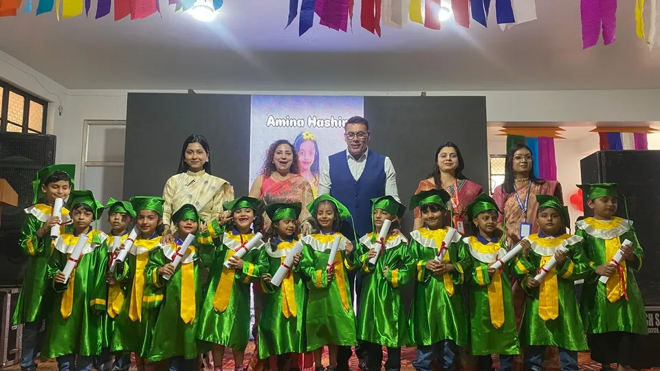 Kindergarten graduation ceremony at Sunbeam World School, Varanasi