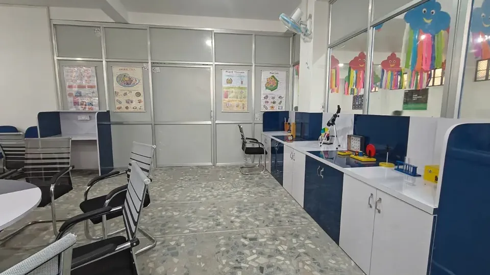 Science lab at Sunbeam World School, Varanasi