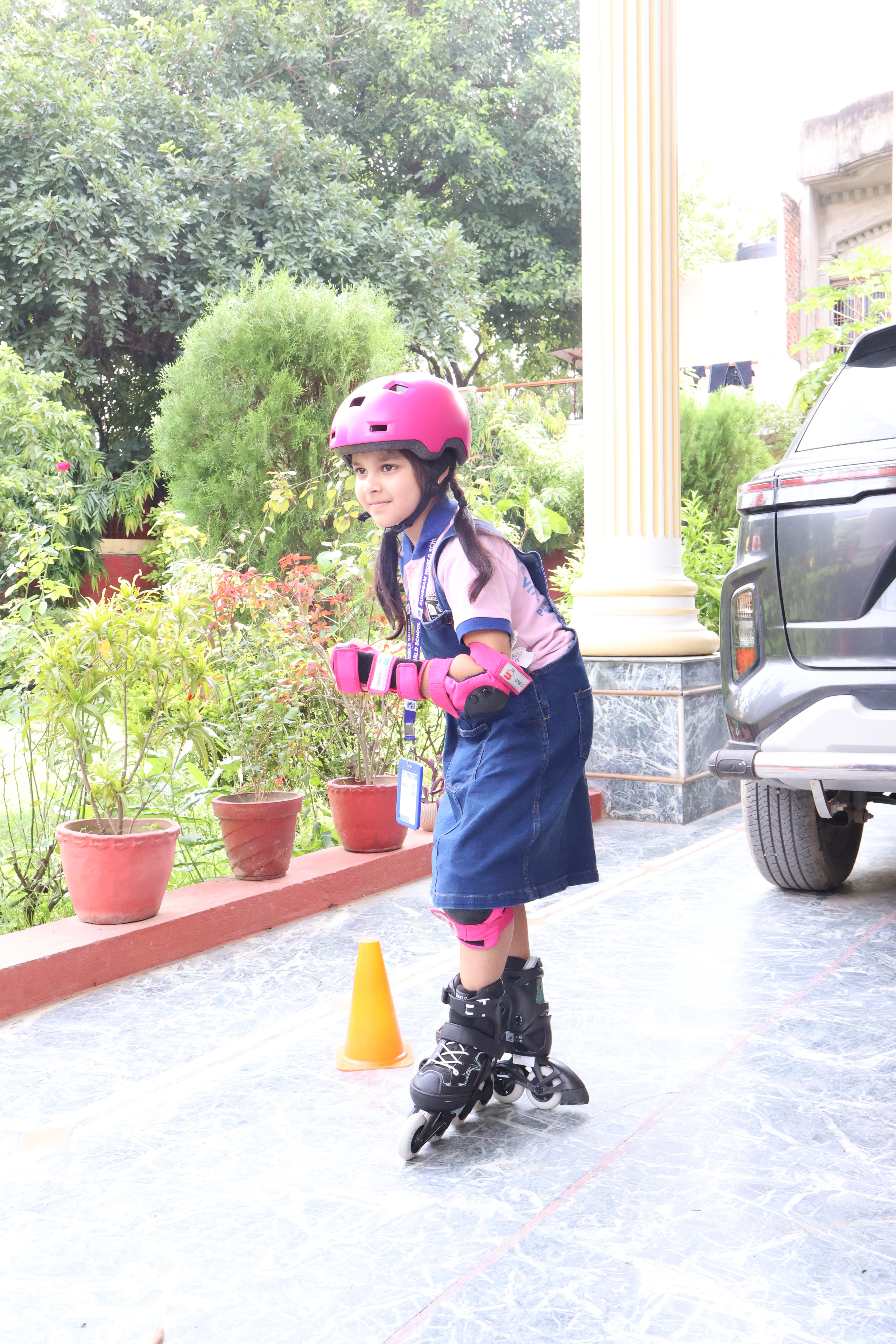 Skating class at Sunbeam World School, Varanasi